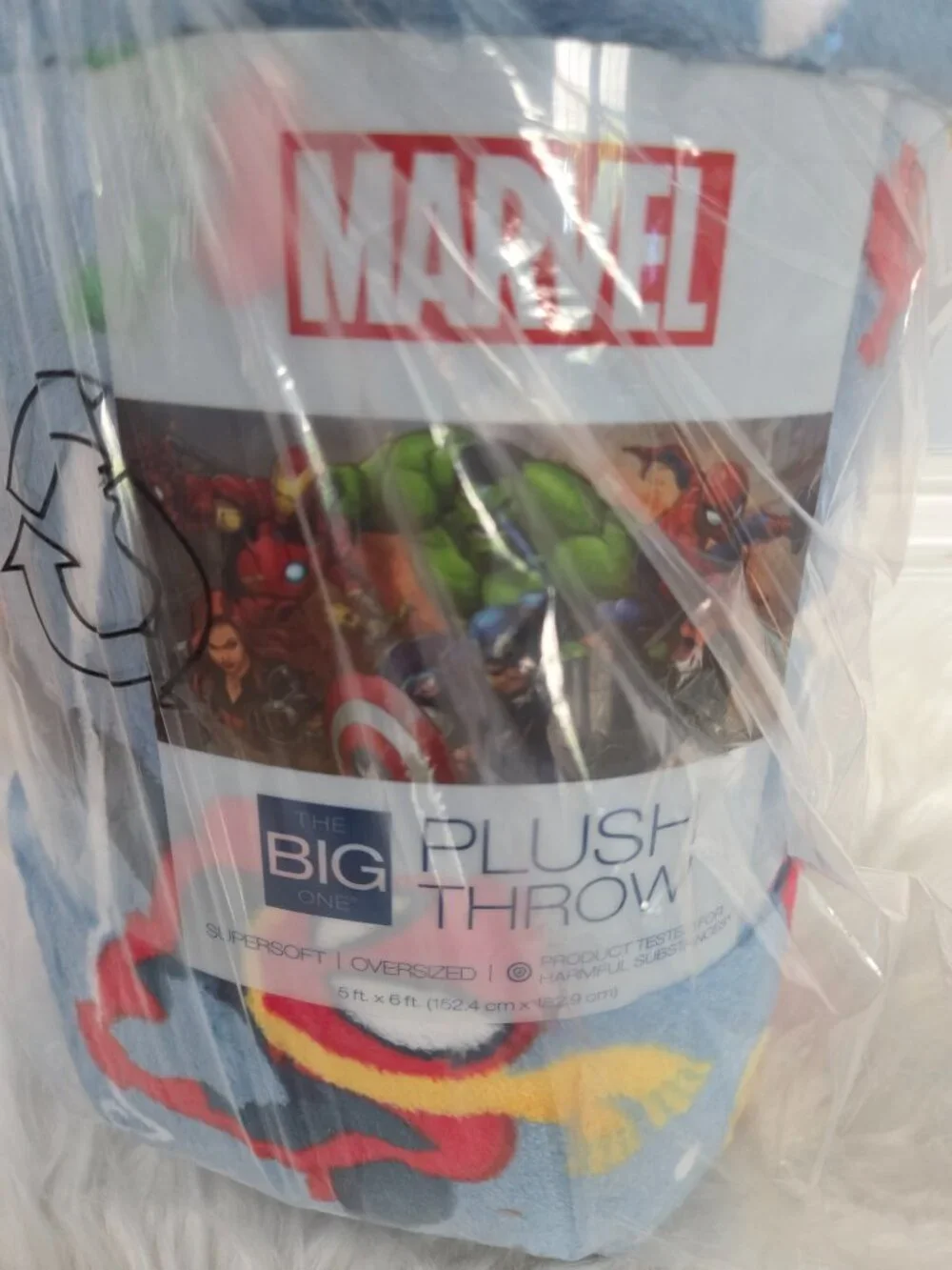 Marvel Holiday Plush Throw Blanket